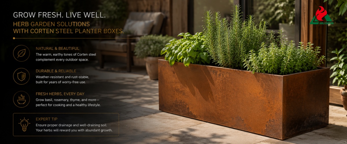 Corten Steel Planters
